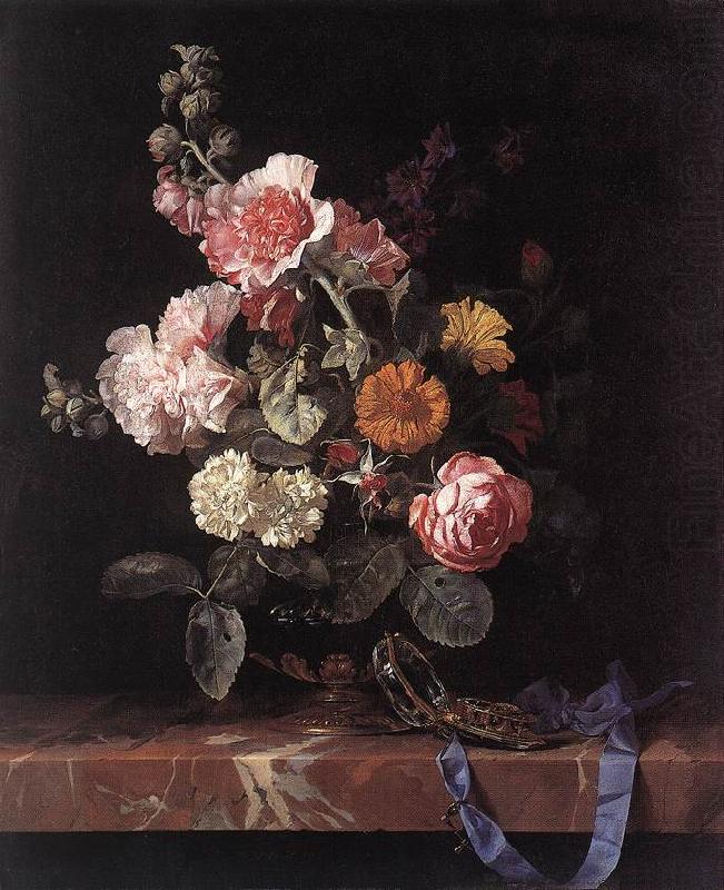 Willem van Vase of Flowers with Watch china oil painting image